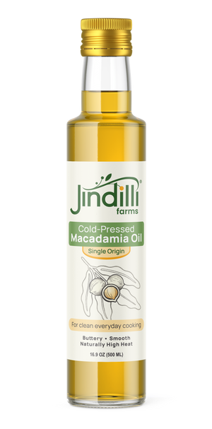 Jindilli Farms Cold-Pressed Macadamia Oil 16.9 oz bottle